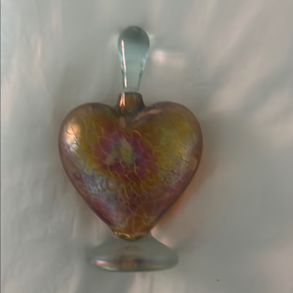 Heart-Shaped Glass Perfume Bottle